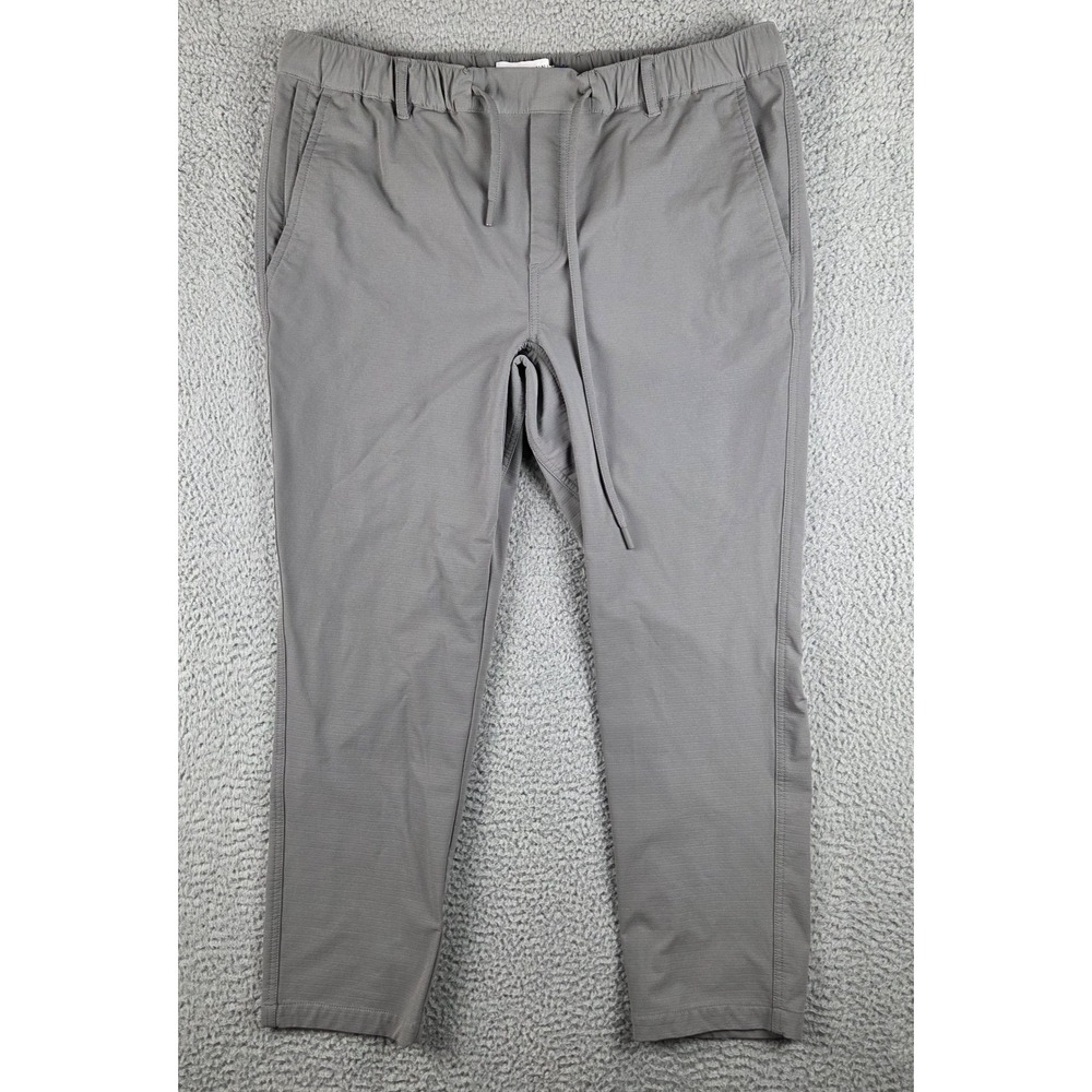 Peter Manning Jogger Pants‎ Mens 36x28 Gray Rip Stop Drawstring PMNYC